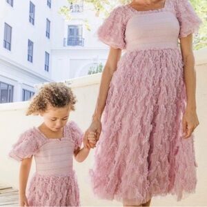 Ivy City Co Pink Midi Dress